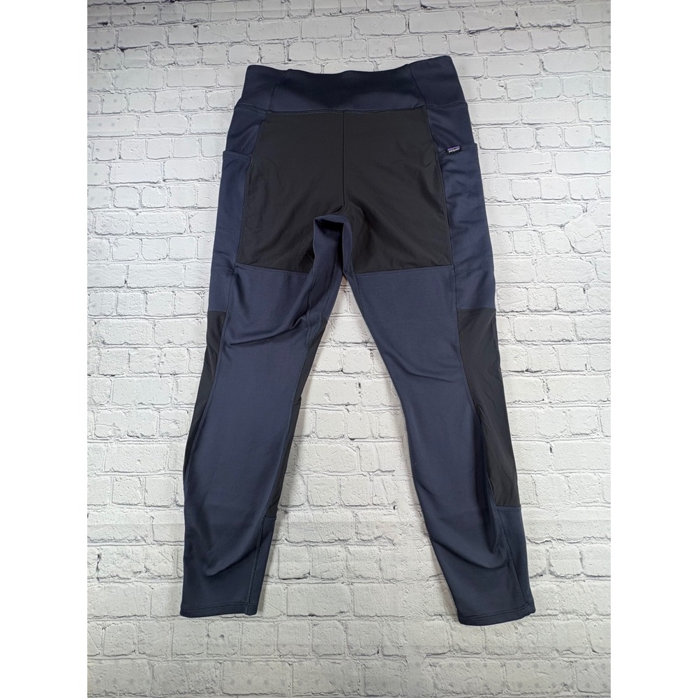 Patagonia Pack Out Hiking Leggings Womens Large Navy Blue Good - Picture 2 of 10